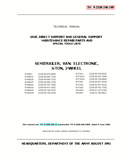 TM 9-2330-246-24P Technical Manual